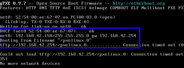 PXE 的運作流程 PXE 的運作流程