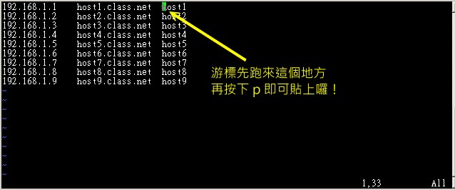 vim 的區塊選擇、複製、貼上等操作功能 vim 的區塊選擇、複製、貼上等操作功能
