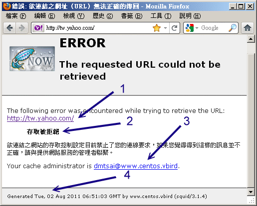 連線被 proxy 拒絕時的反應情況 連線被 proxy 拒絕時的反應情況